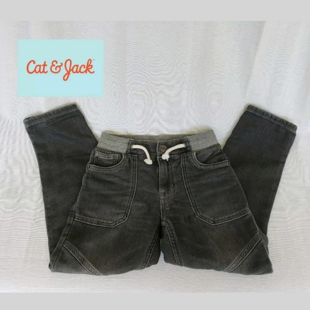 Cat & Jack Boys Black Skinny Jeans